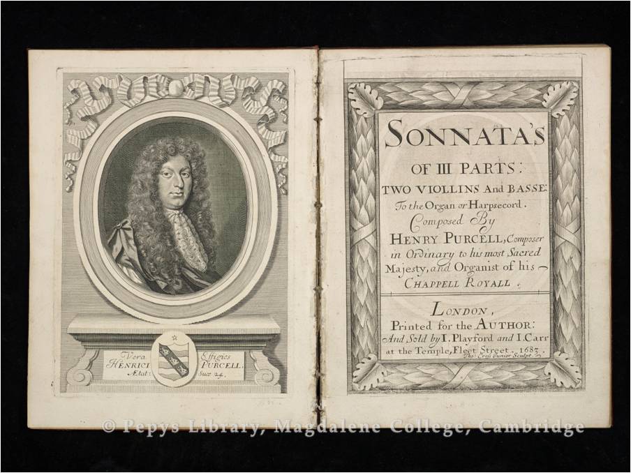 Book Sonnata’s of III parts by Henry Purcell 1683