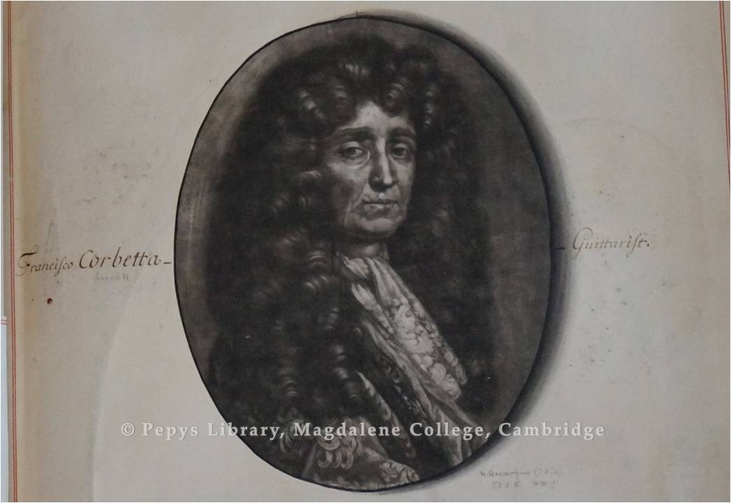 Print Francisco Corbetta mid to late 17th century